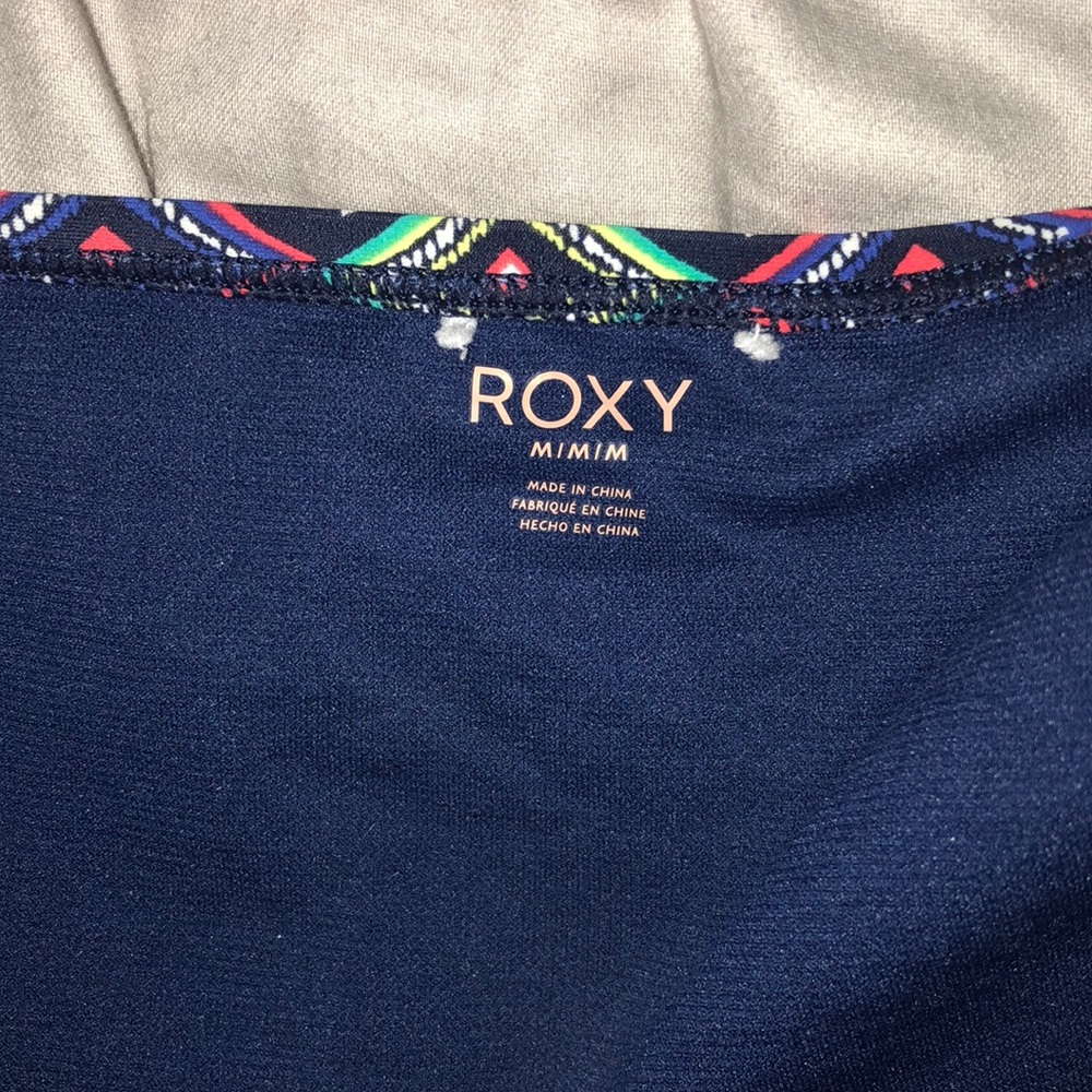 Navy w pattern Roxy swim bottoms - Picture 3 of 3